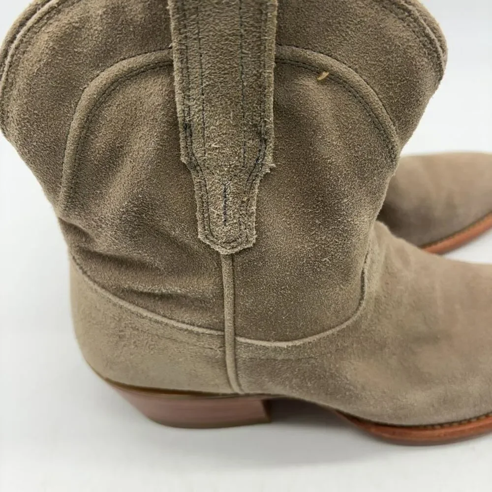 Tecovas Western Ankle Boot in Suede
